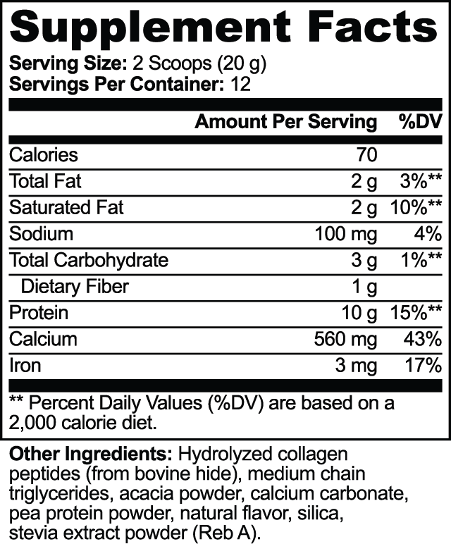NALTOVI Grass-Fed Collagen Creamer – Vanilla